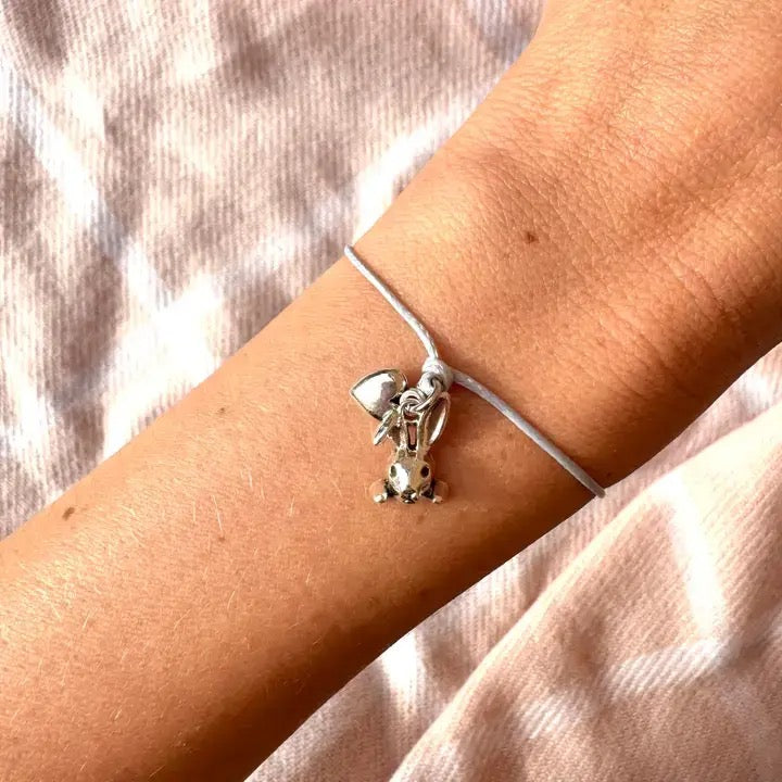 Letterbox Love Seeded Card Bracelet - For Some Bunny Special - Bunny &amp; Heart