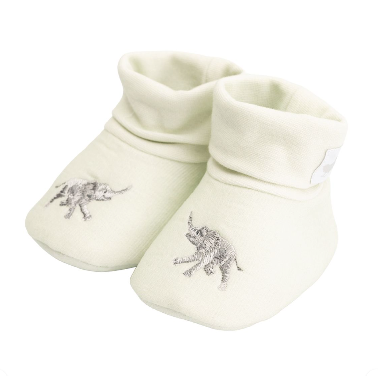 Little Savannah Embroidered Booties - Elephant - Wrendale design