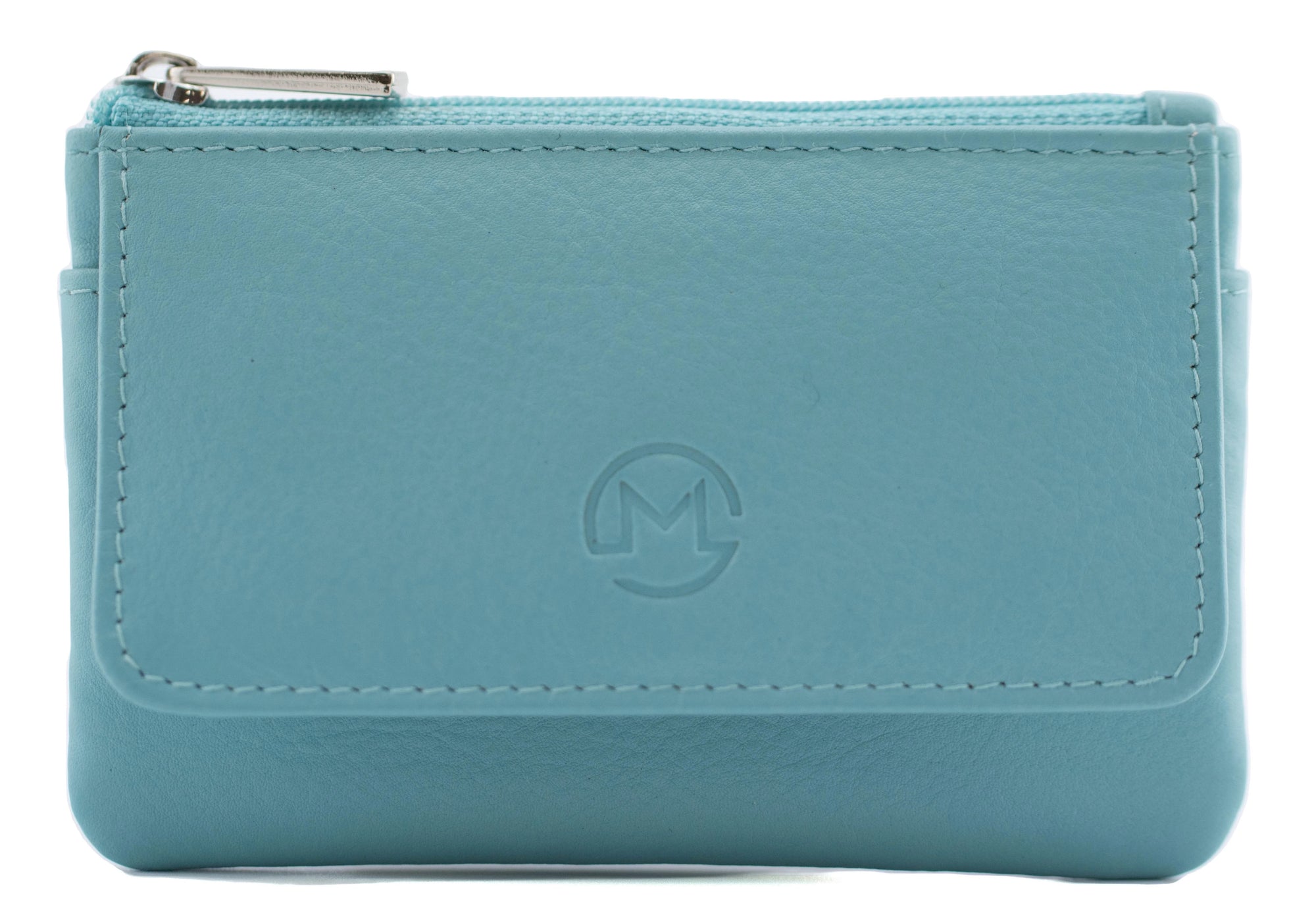 Mala Leather Origin Small Flap Coin Purse with RFID Protection (4110 5) - Teal