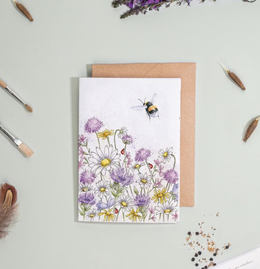 'Just Because' (Bee) Seed Card  - Wrendale Design