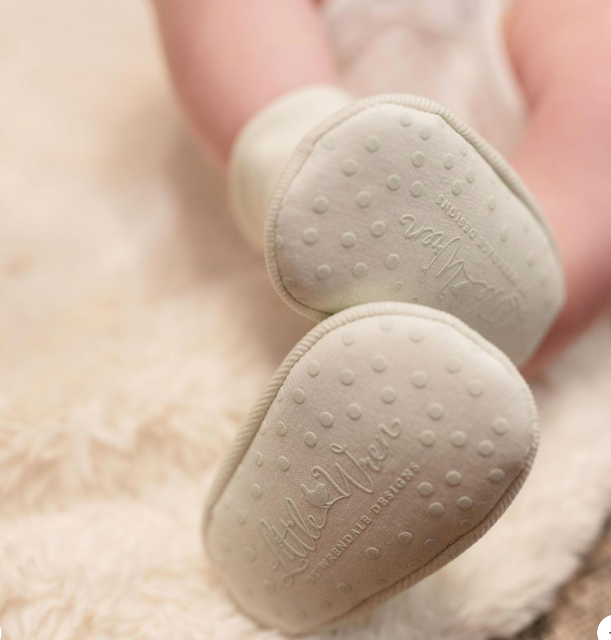 Little Savannah Embroidered Booties - Elephant - Wrendale design