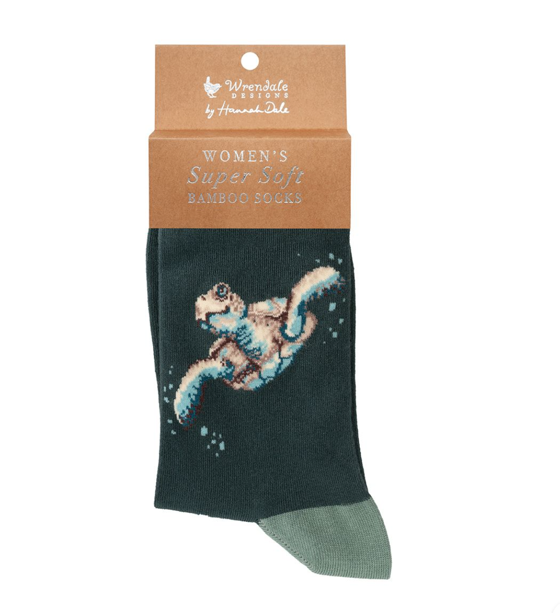 'Swimming School' (Turtle) Ladies Ankle Socks - Wrendale Design