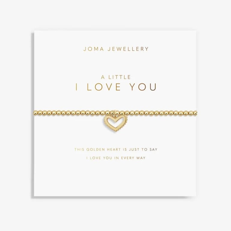 Joma Jewellery - Golden Glow  "A Little I Love You" Bracelet - Gold