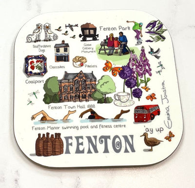 Emma Joustra Six Towns Series - FENTON Coaster