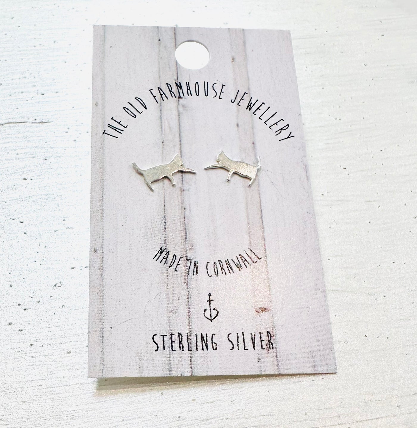 Cats - Sterling Silver Mini Stud Earrings  - The Old Farmhouse Jewellery