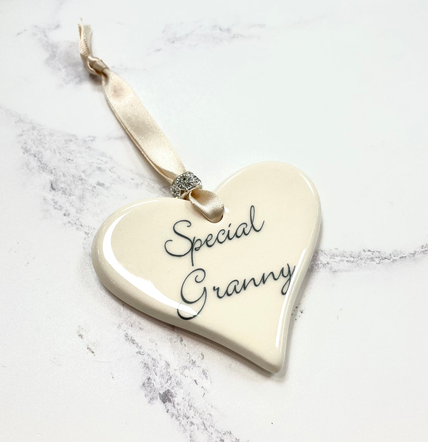 Dimbleby Ceramics Sentiment Hanging Heart - Special Granny