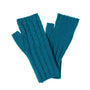 Park Lane - Peacock - Cable Knit Fingerless Wrist Warmer - Ladies Gloves