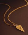 Katie Loxton Waterproof Jewellery - Rogue Noir - Gold Heart Pendant Necklace
