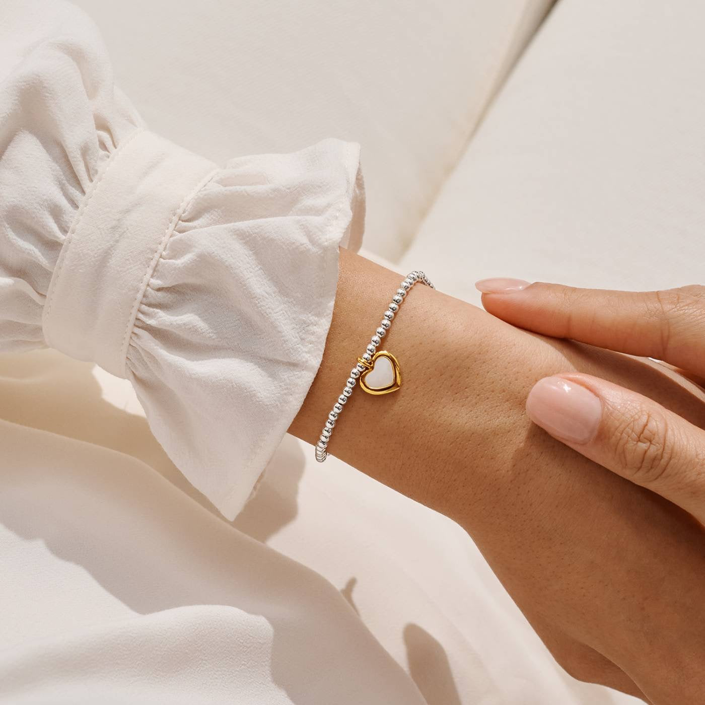 Joma Jewellery - 'A Little With Love Always' Bracelet -Silver/Gold Plating