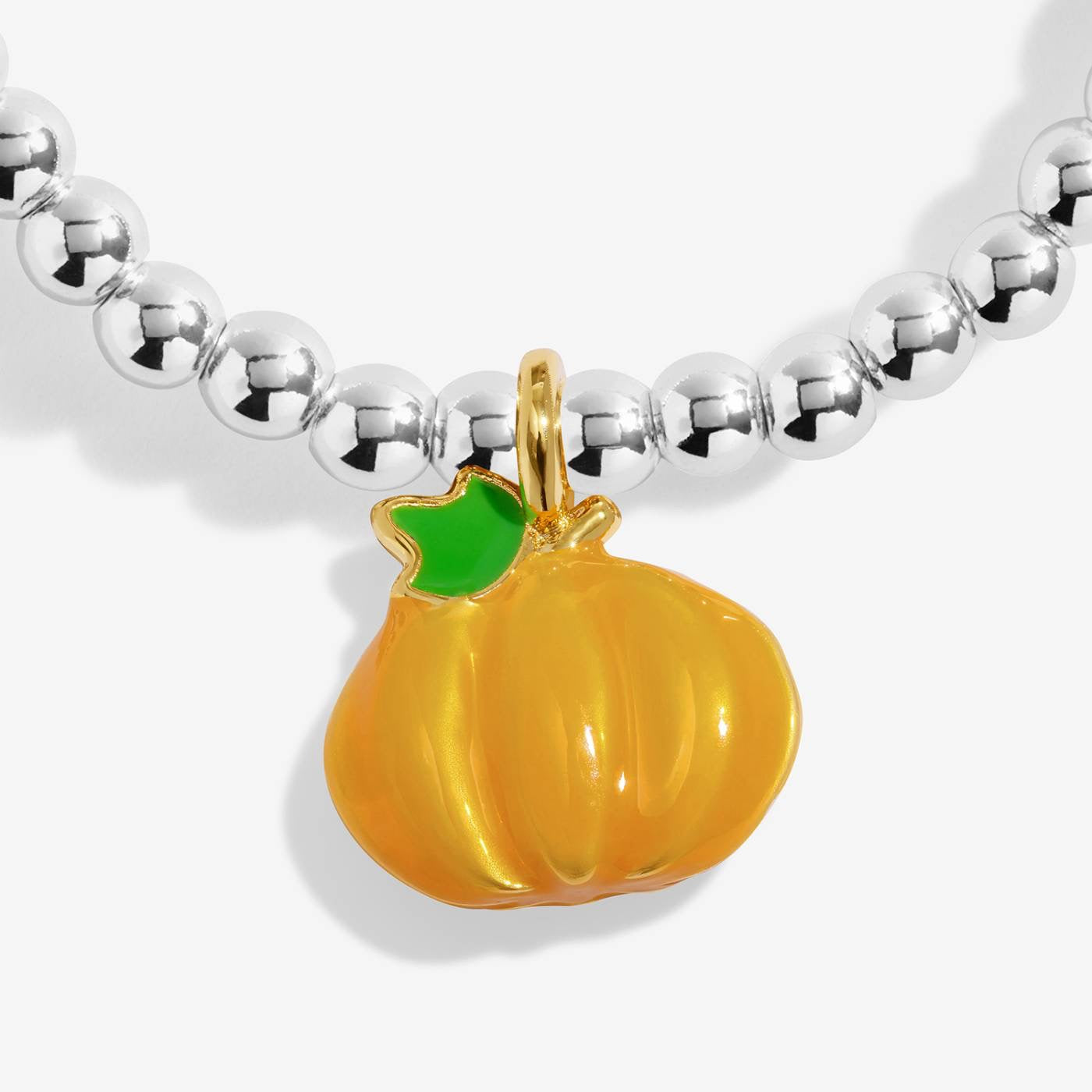 Joma Jewellery A Little Vibes - Hello Pumpkin - Silver Plated Bracelet