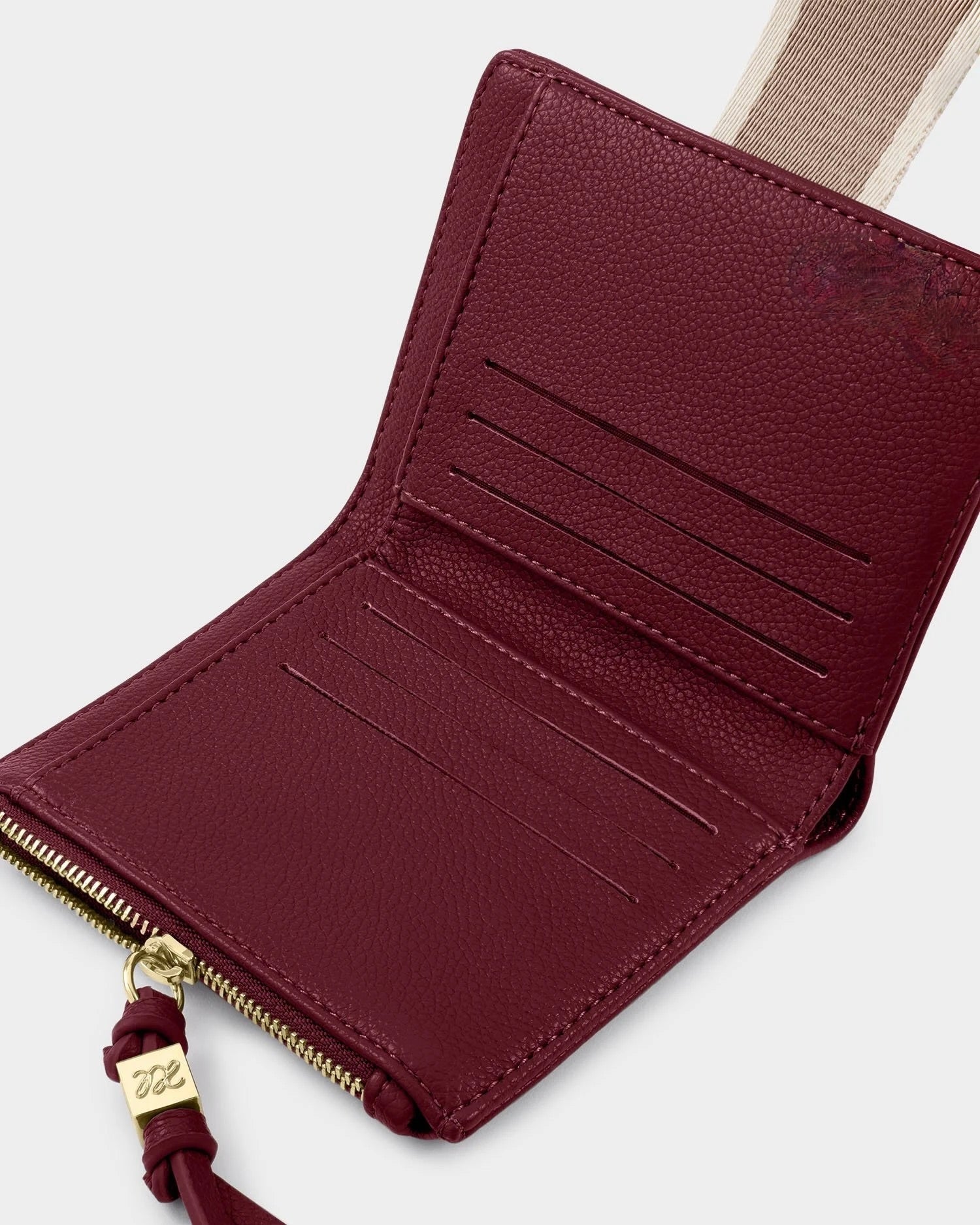 Katie Loxton - Lottie - Fold Out Purse Canvas Strap - Cherry