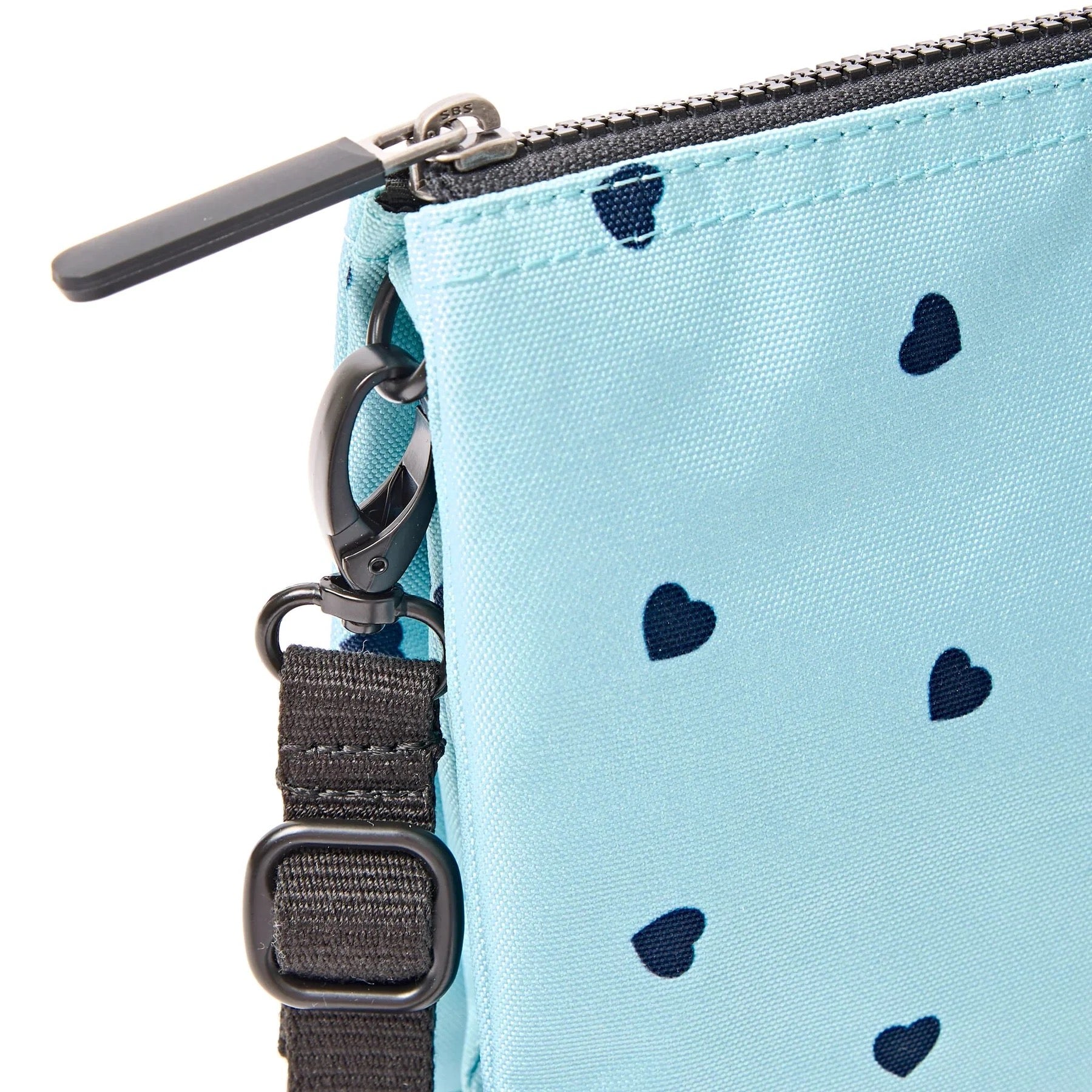 Roka Carnaby XL Crossbody-Recycled Canvas - Heart Print