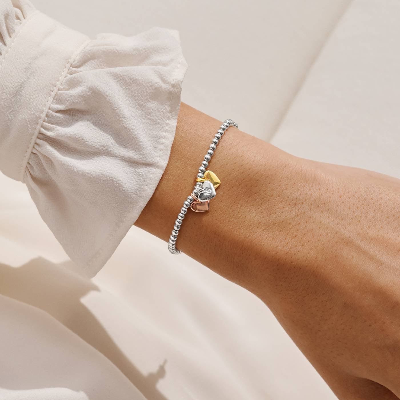 Joma Jewellery - Charmed Moments - A Little 'Happy 16th Birthday' - Three Tone Charm Bracelet