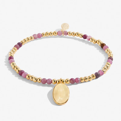 Joma Jewellery - 'A Little October' Tourmaline & Gold Birthstone Bracelet