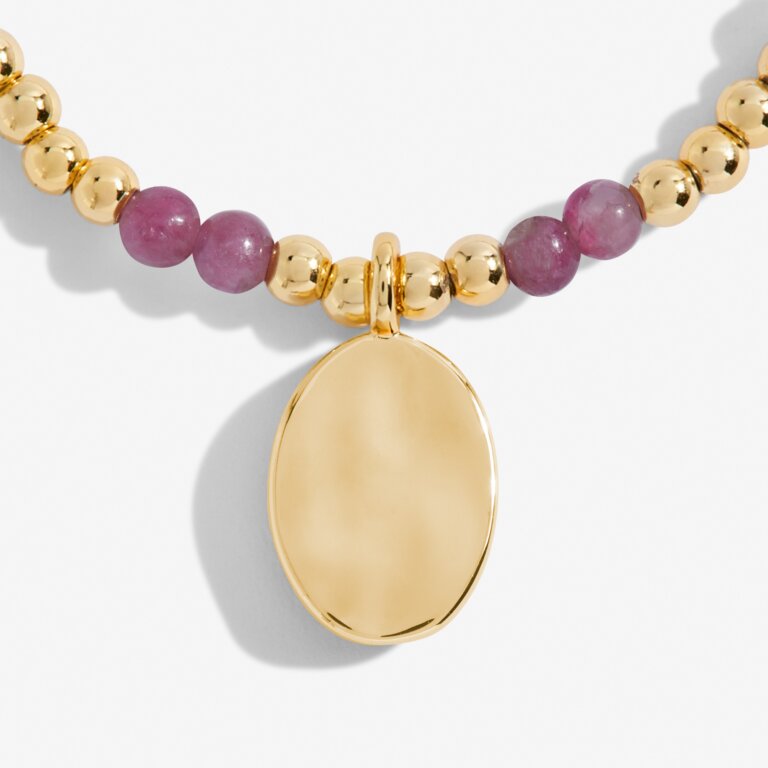 Joma Jewellery - 'A Little October' Tourmaline & Gold Birthstone Bracelet