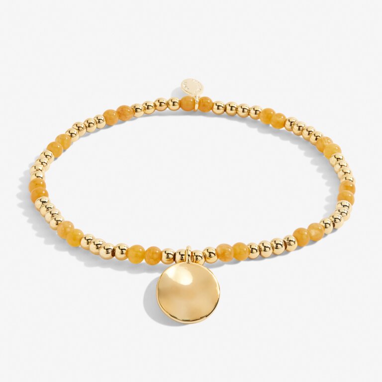 Joma Jewellery - 'A Little November' Yellow Quartz & Gold Birthstone Bracelet