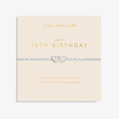 Joma Jewellery Forever Yours Bracelet - "Happy 18th Birthday' Bracelet