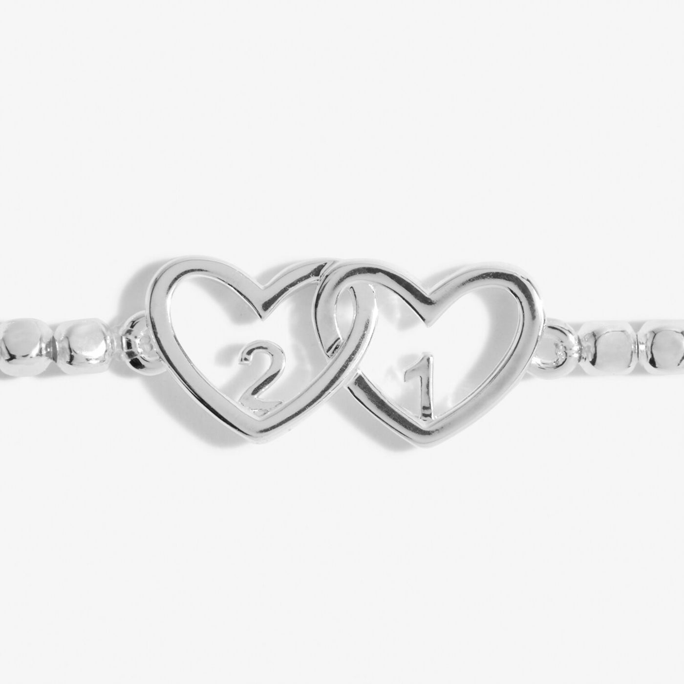 Joma Jewellery Forever Yours Bracelet - "Happy 21st Birthday' Bracelet