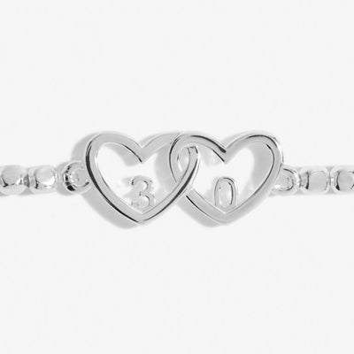 Joma Jewellery Forever Yours Bracelet - "Happy 30th Birthday' Bracelet