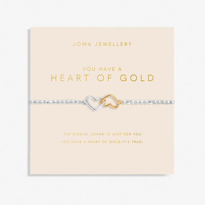 Joma Jewellery Forever Yours Bracelet - "You Have a Heart Of Gold' Bracelet