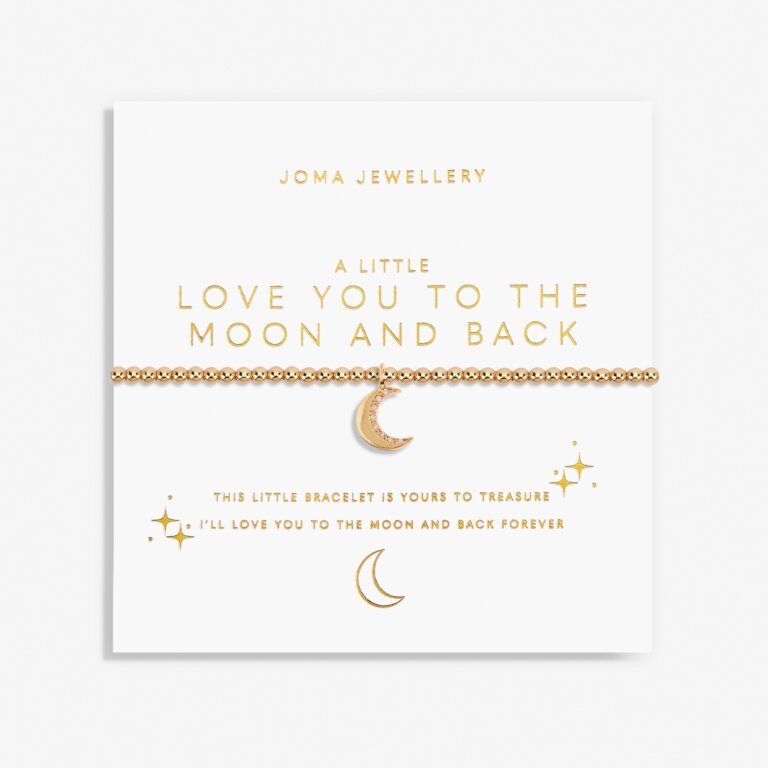 Joma Jewellery - Gold  "A Little Love You To The Moon & Back" Bracelet