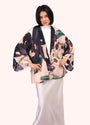 Powder - Midnight Orchid -  Short Kimono Jacket - Charcoal