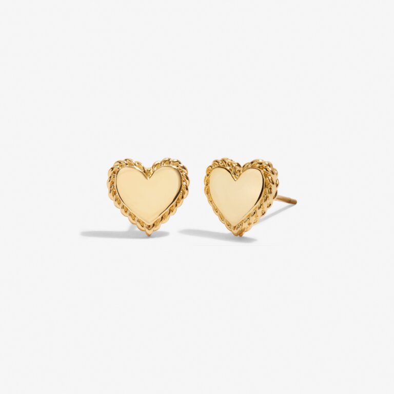 Joma Jewellery Beautifully Boxed 'Heart of Gold' Earrings - Gold