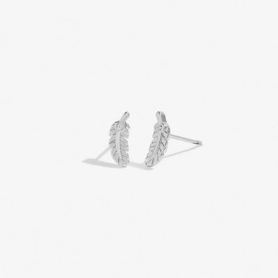 Joma Jewellery Beautifully Boxed 'Feathers Appear When Loved Ones Are Near' Earrings - Silver
