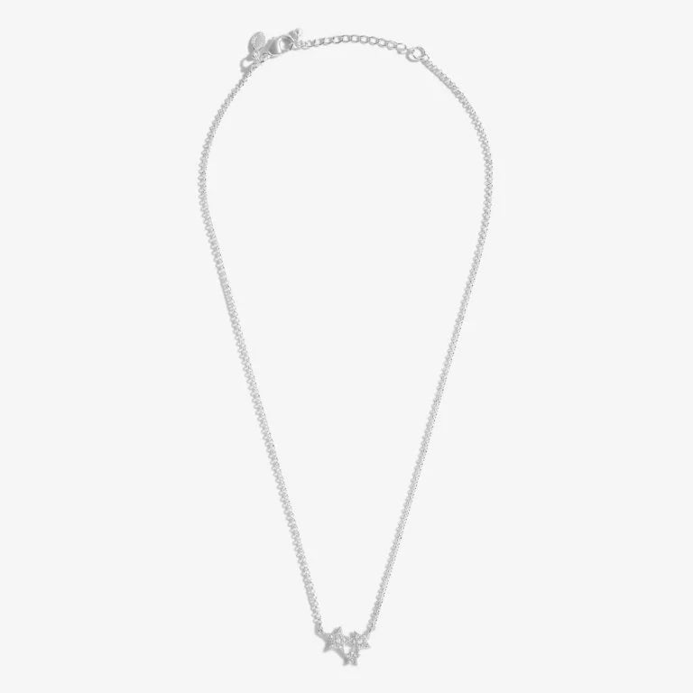 Joma Jewellery Christmas Cracker Necklace - Christmas Wishes - Blush Pink