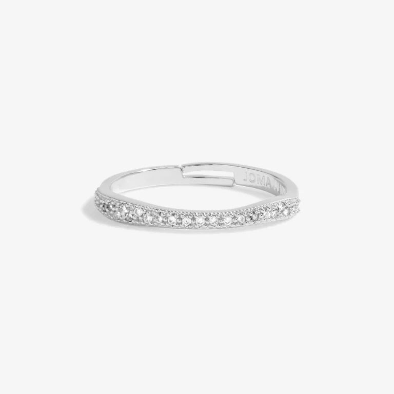 Joma Jewellery - Afterglow Silver Pave Crystal Ring