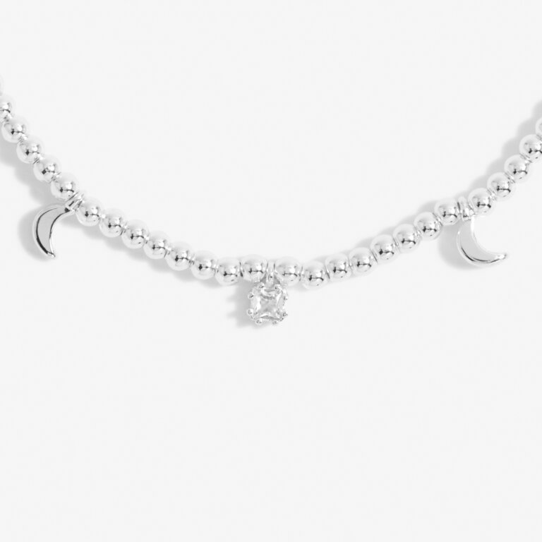 Joma Jewellery - Stacks of Style CZ Crystal & Moon Set of 2 Necklaces - Silver