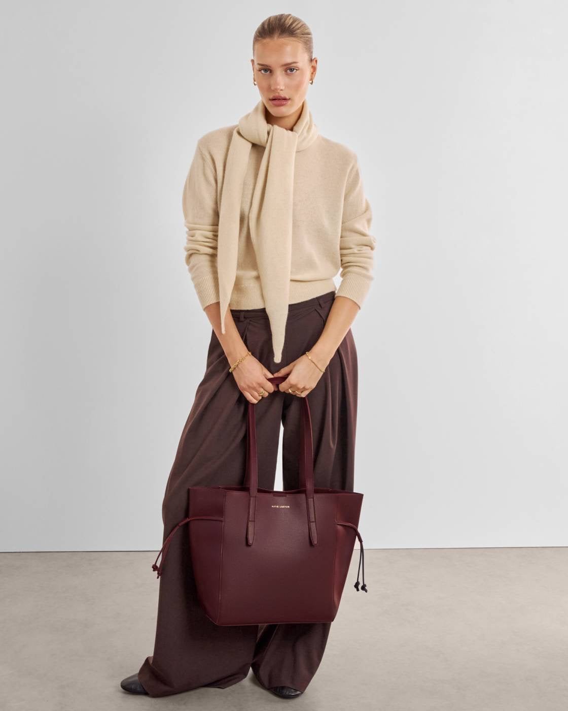 Katie Loxton - Ashley - Tassel Large Tote Handbag - Cherry