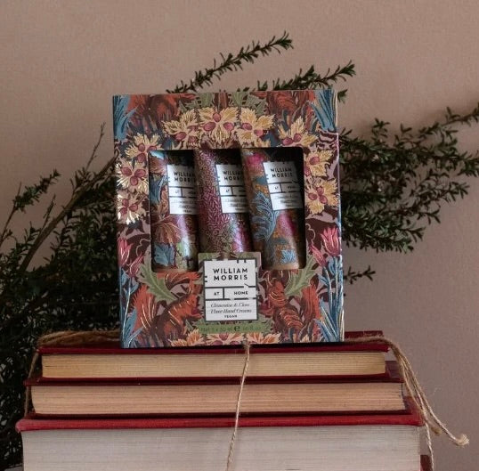 William Morris at Home - Oak &amp; Willow Boxed Hand Cream Trio Gift Set -Clementine &amp; Clove -3 x 30ml