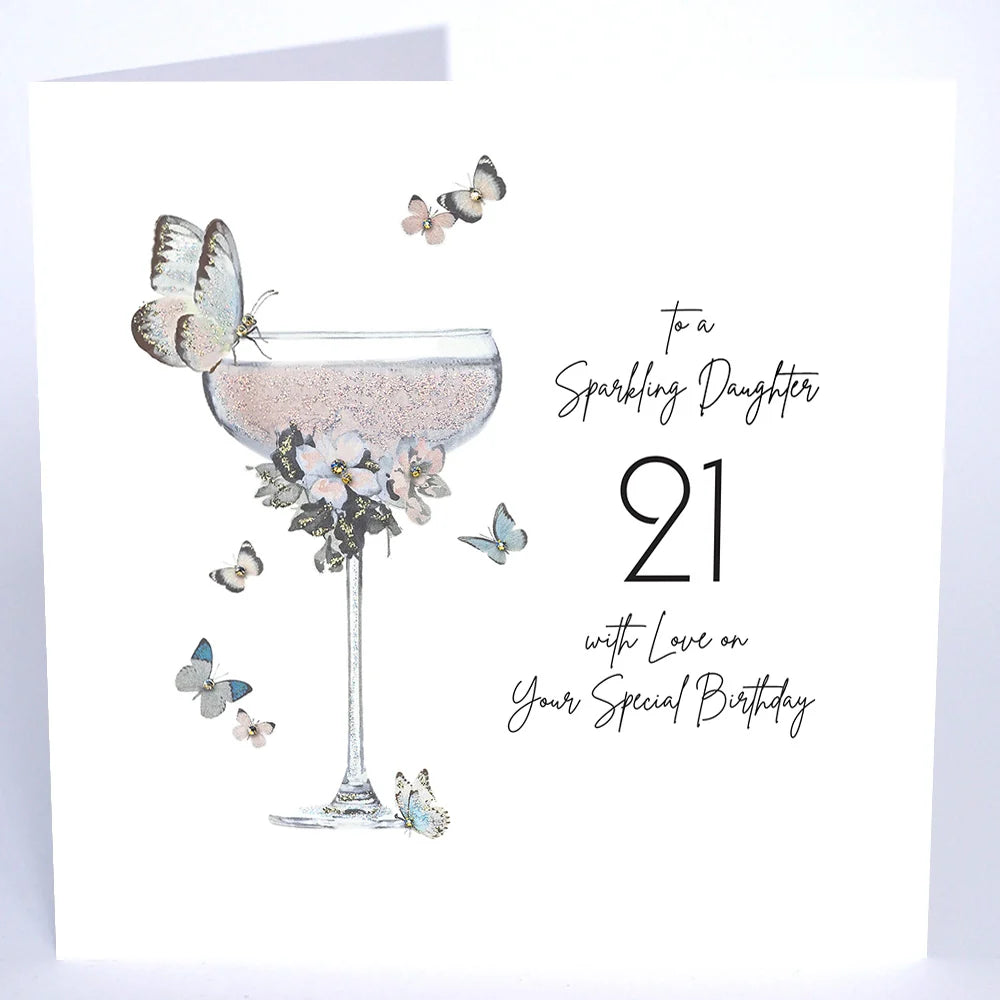 Five Dollar Shake - LARGE card - To a Sparkling Daughter 21 - Birthday Card
