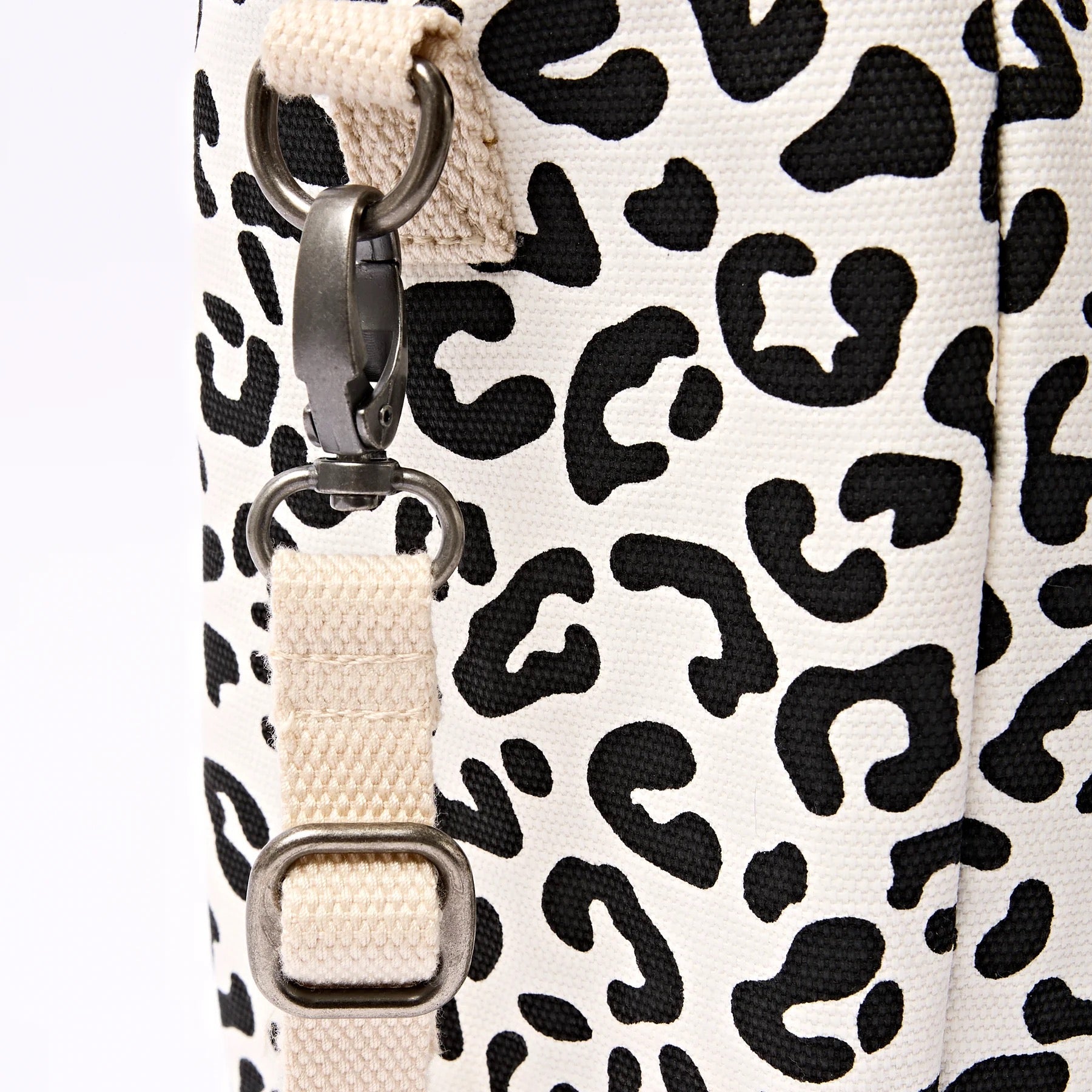 Roka Hampstead Lunch Bag -Cotton Canvas - Summer Leopard