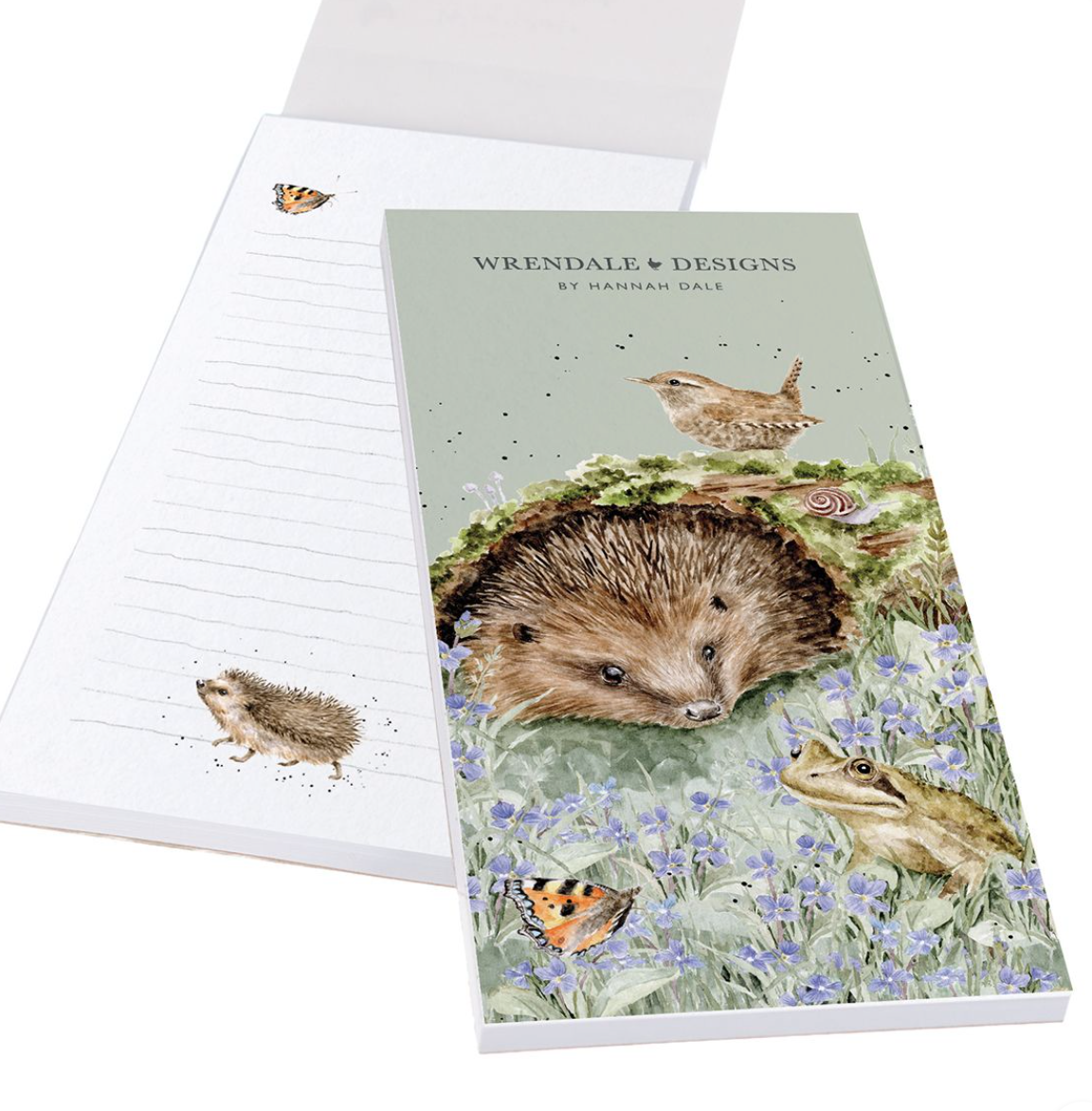 ‘The Wild Patch’ (Hedgehog &amp; Wren) Magnetic Shopping Pad  - Wrendale Designs