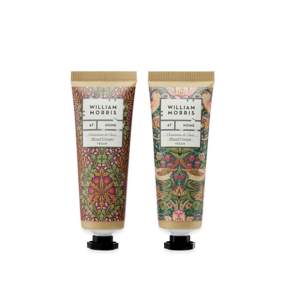 William Morris at Home - Oak &amp; Willow - Zip Velvet Pouch Gift Set - Clementine &amp; Clove