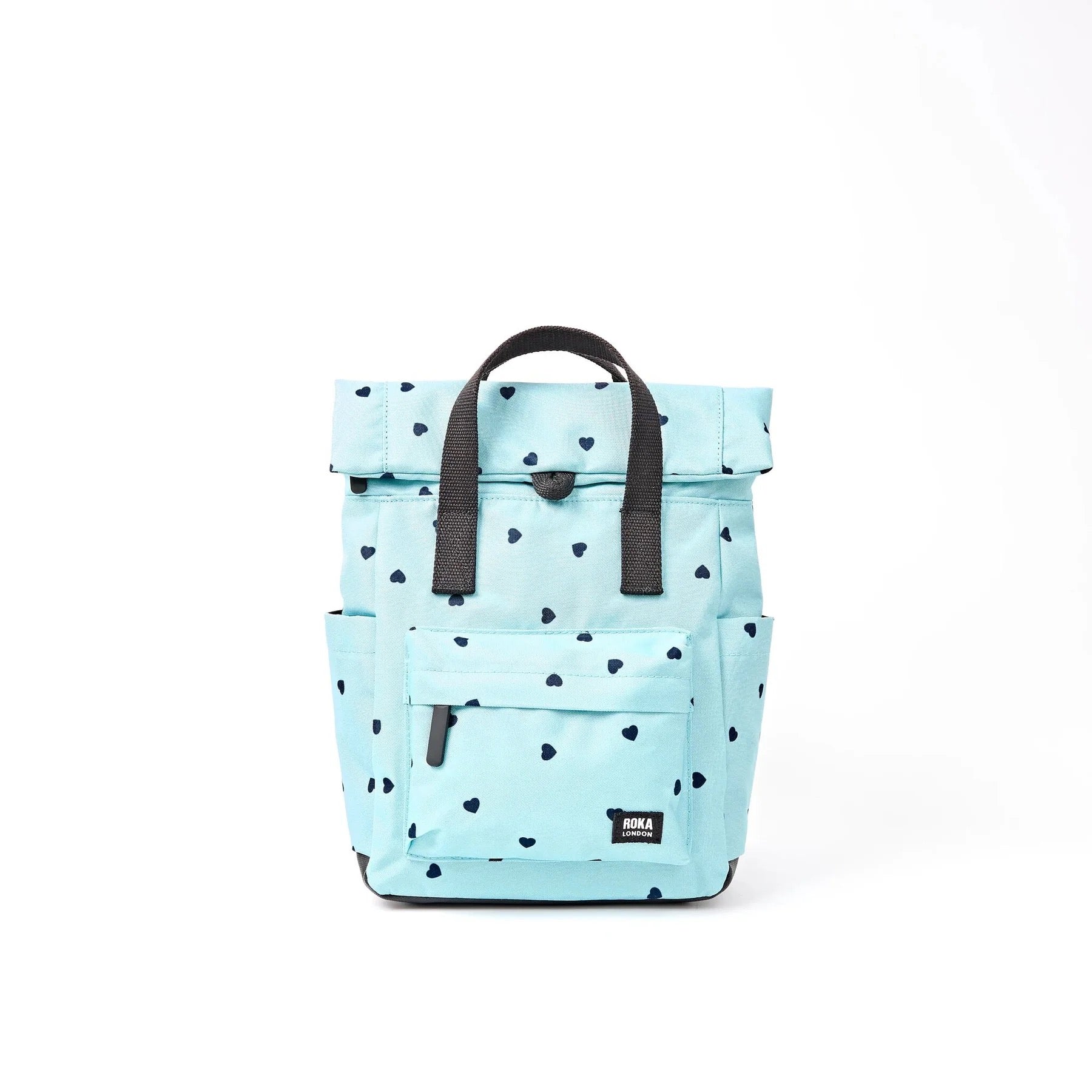 Roka Canfield B Backpack-Recycled Canvas - SMALL - Heart Print [ LIMITED EDITION ]