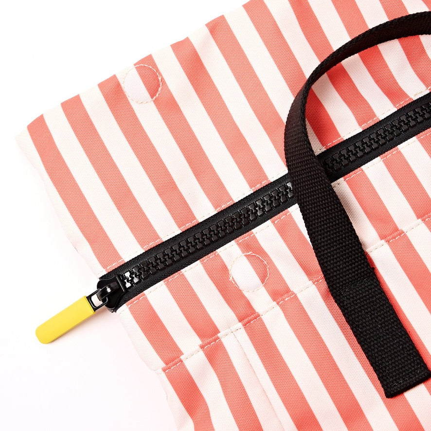 Roka Canfield Recycled Canvas - Medium Backpack - Coral Stripe