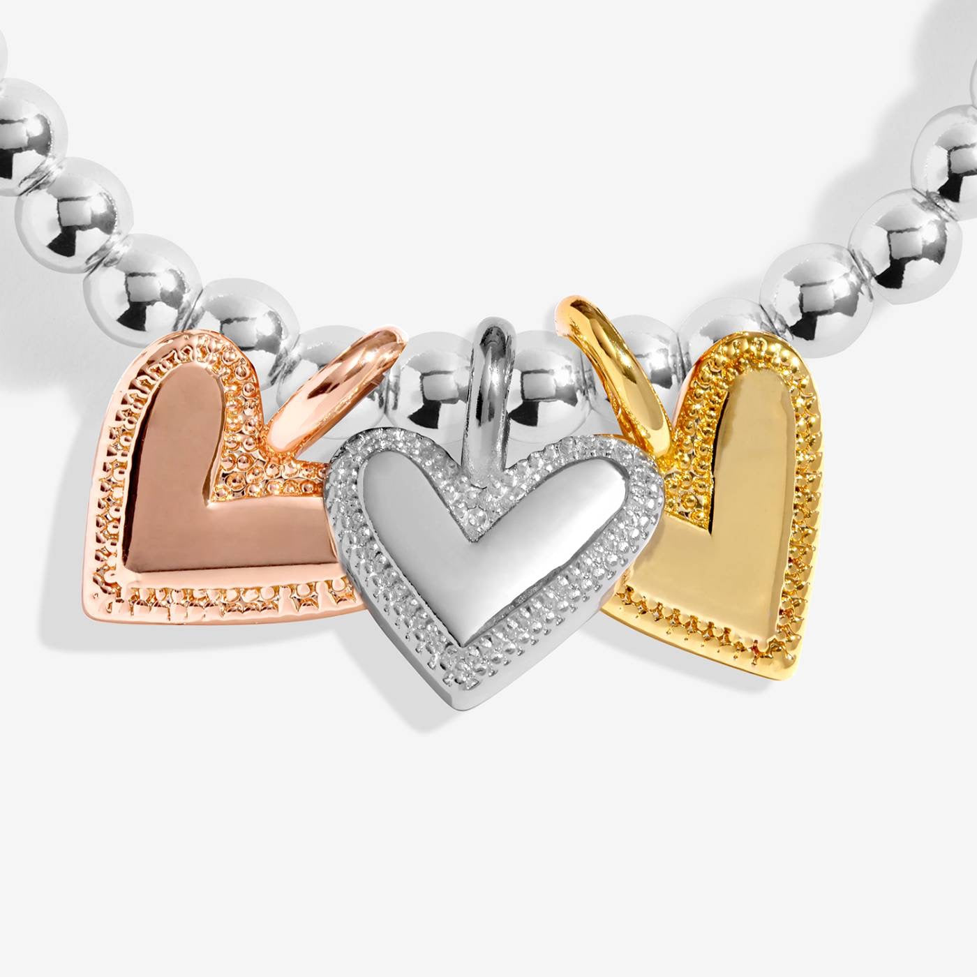 Joma Jewellery - Charmed Moments - A Little 'New Chapter' - Three Tone Charm Bracelet