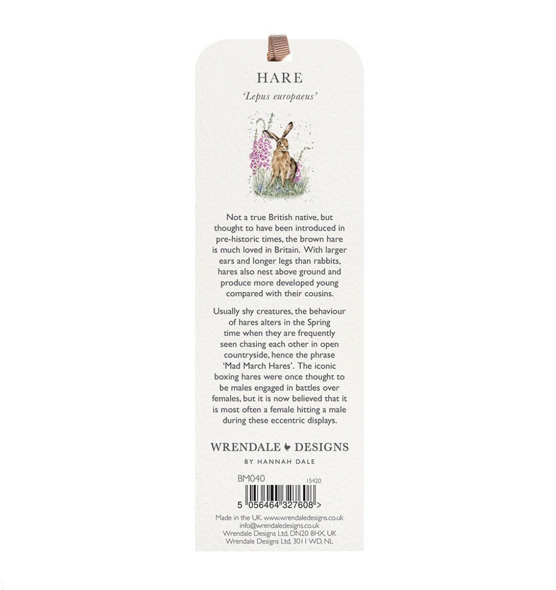 ‘The Wild Garden’ (Hare) Bookmark  - Wrendale Designs