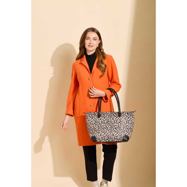 Alice Wheeler- Leopard Print - Shoreditch Large Tote Handbag