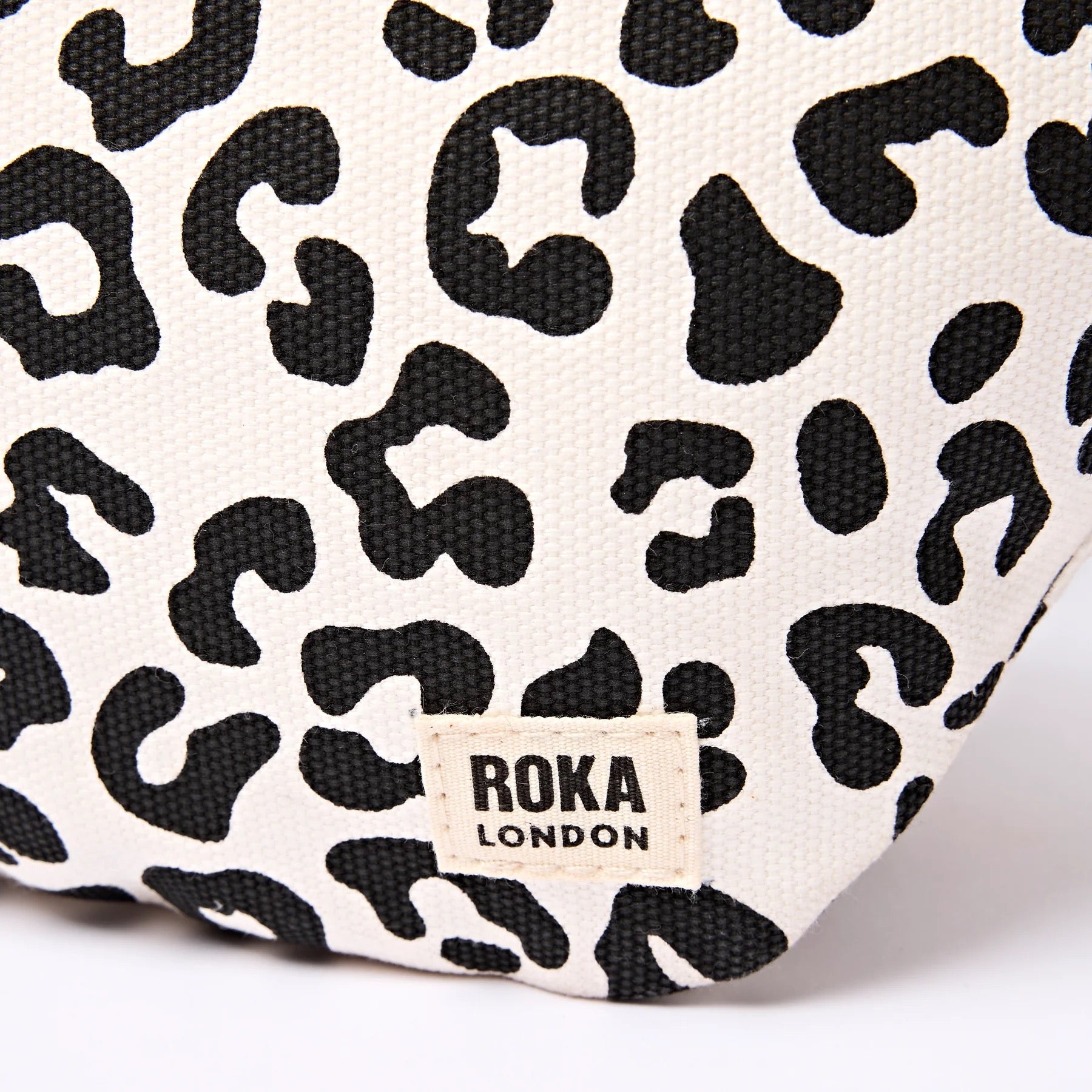 Roka Mill Hill Sling/Crossbody Bag -Cotton Canvas - Summer Leopard