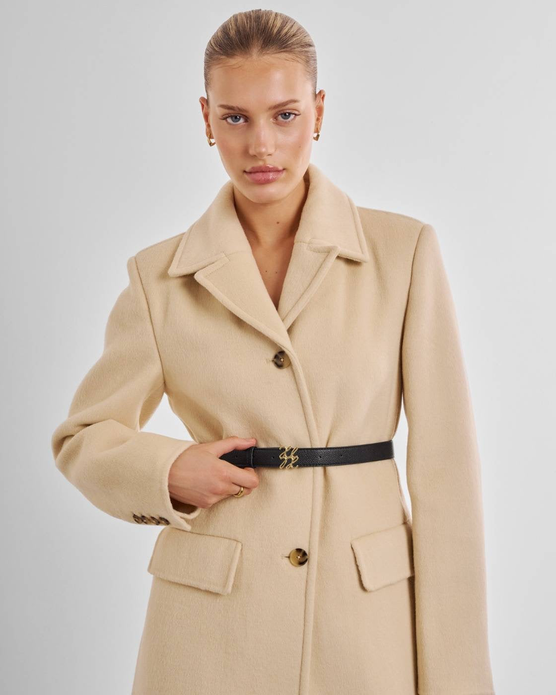 Katie Loxton -Signature Logo Belt - Black/Gold