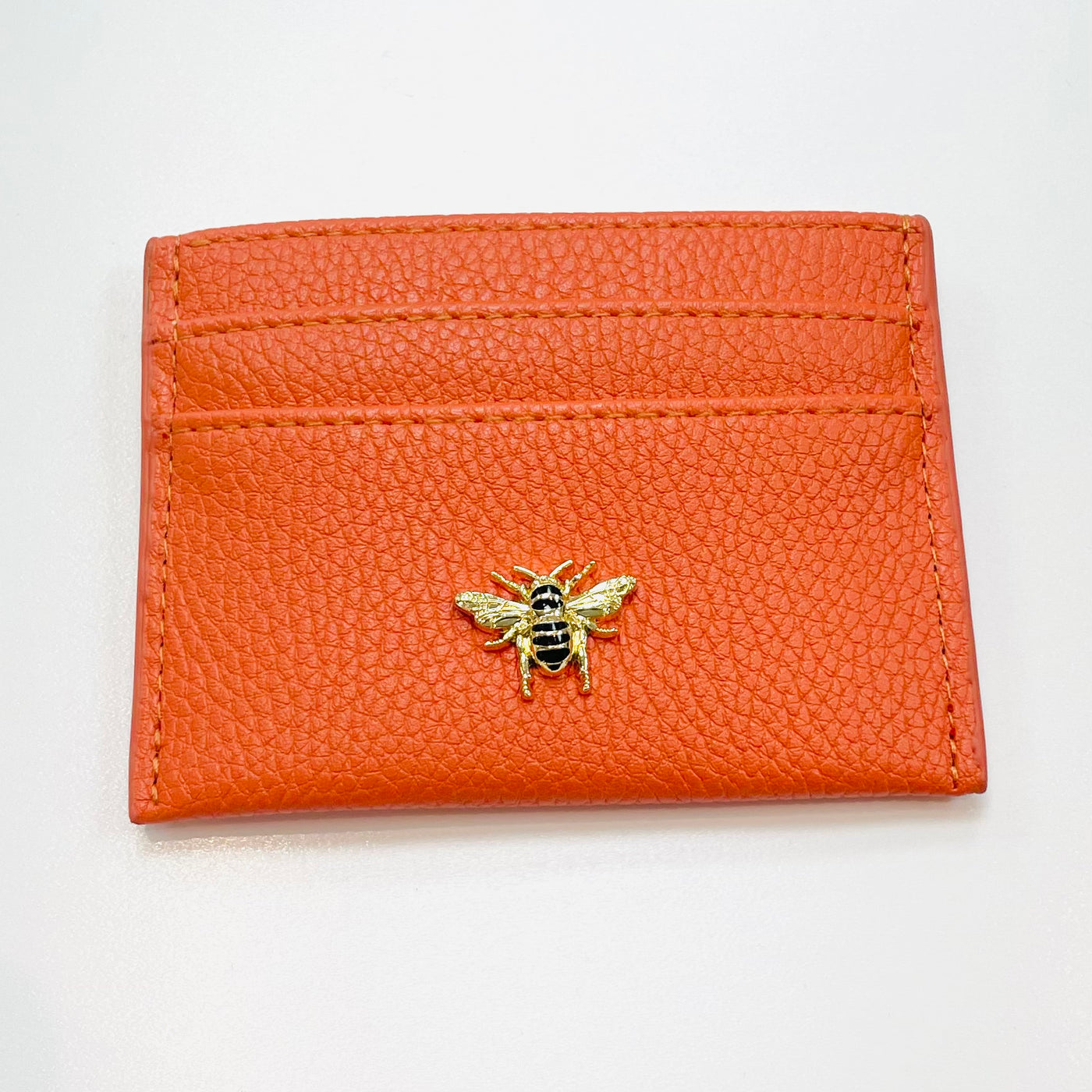 Alice Wheeler Bee Bow Card Holder - Orange