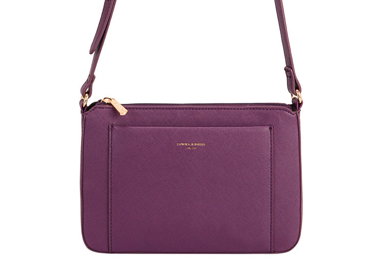 David Jones Phone Crossbody Handbag - Purple (7025-1)