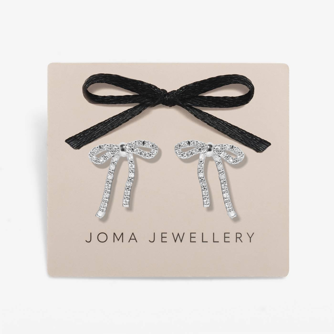Joma Jewellery - Loved By You - Pave Bow Stud Earrings