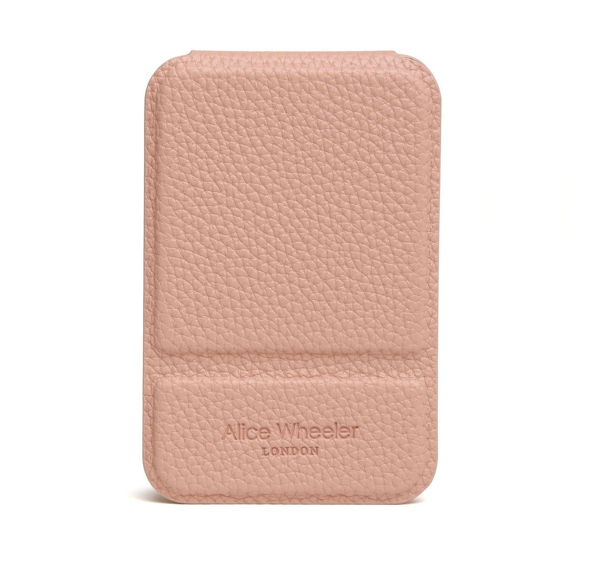 Alice Wheeler - Faux Leather - Mini Folding Compact Mirror - Pink