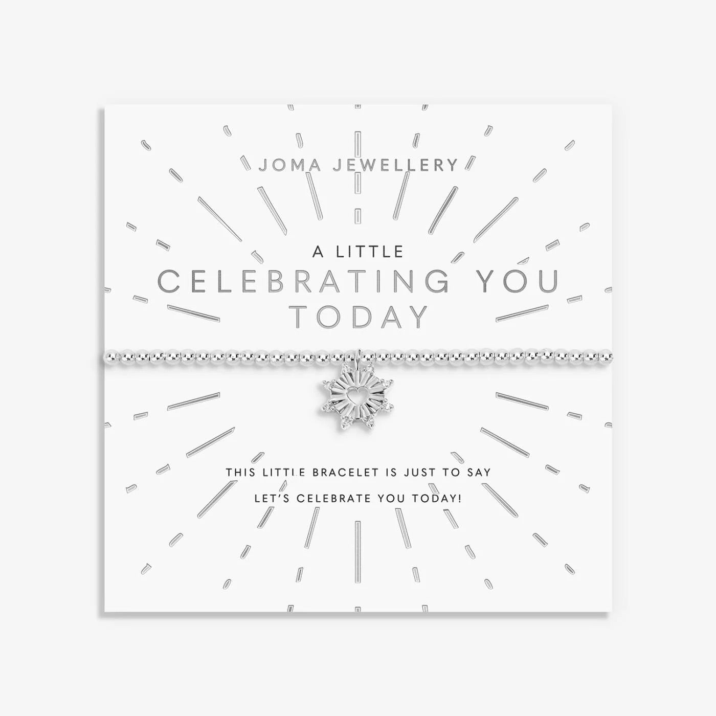 Joma Jewellery - 'A Little Celebrating You Today' - Silver Plated Bracelet