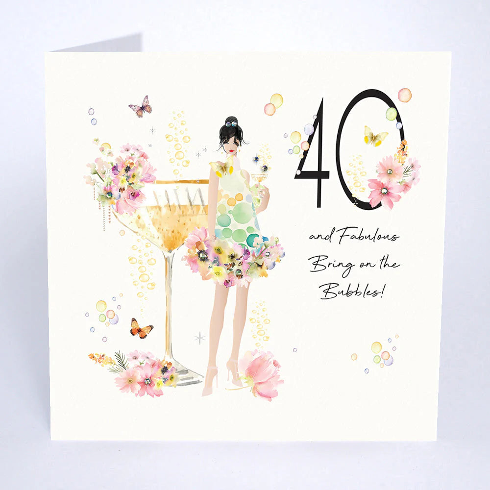 Five Dollar Shake - 40 And Fabulous- Birthday Card